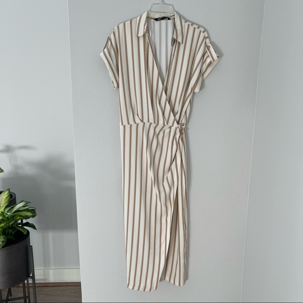 Zara white dress with Slit